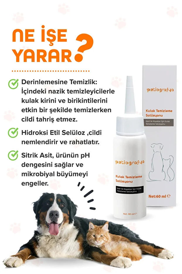 Kedi Ve Köpek Için Kulak Temizleme Solüsyonu Kulak Enfesiyonu - Kulak Uyuzu