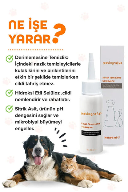 Kedi Ve Köpek Için Kulak Temizleme Solüsyonu Kulak Enfesiyonu - Kulak Uyuzu