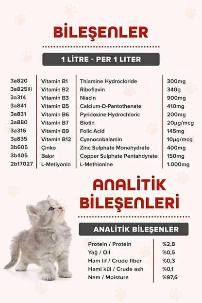Plus B Kediler Için Tüy Dökümünü Azaltan, Besleyen Tüy Sağlığı Damlası Kedi Tüy Döküm Önleyici 50 ml