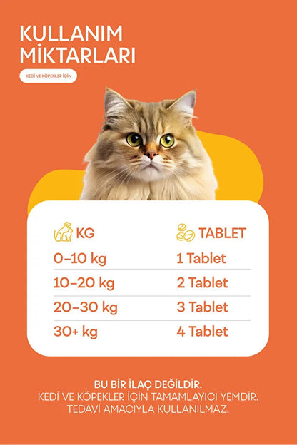 Kedi ve Köpek İçin İç Bakım & Koruma Tableti