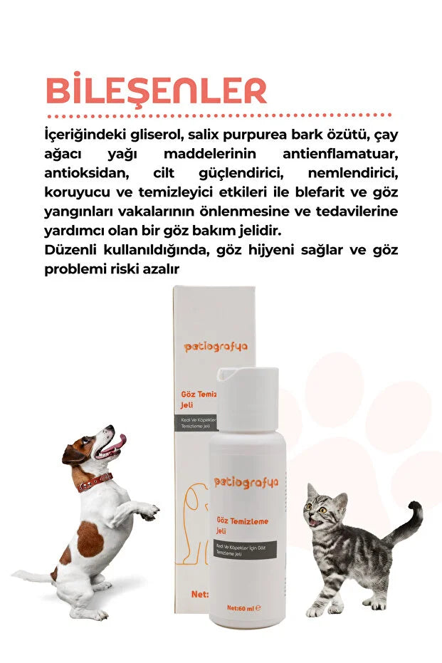Kedi ve Köpek Göz Temizleme Jeli, Göz Sağlığı Enfeksiyonu Çapaklanma