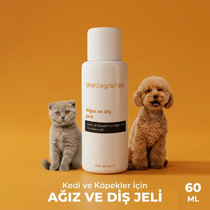 Kedi Ve Köpek Için Ağız Ve Diş Bakım Jeli- Ağız Kokusu- Diş Eti Yarası Enfeksiyonu