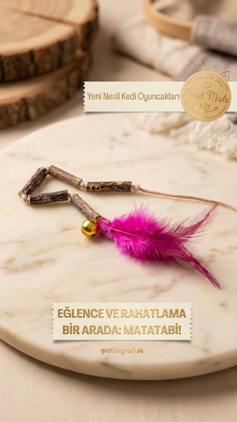 Matatabi İpli & Tüylü Çubuk